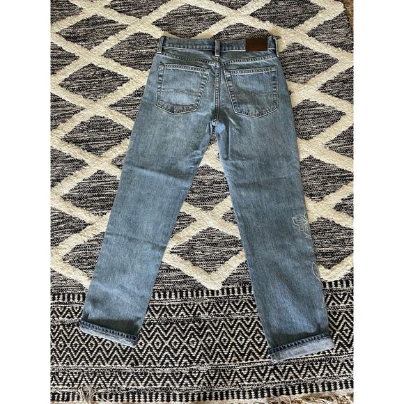 LUCKY BRAND SIENNA SLIM EMBROIDERED FLORAL BOYFRIEND JEAN NWOT SIZE 00/24 - Picture 7 of 8